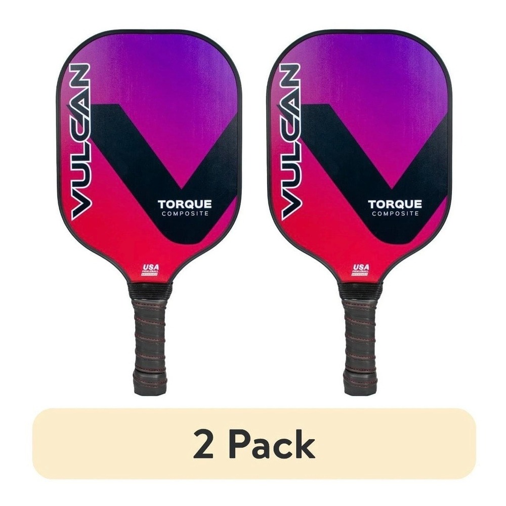 Vulcan Torque Composite Pickleball Paddle 2 Pack Purple Red USA Approved NEW‎